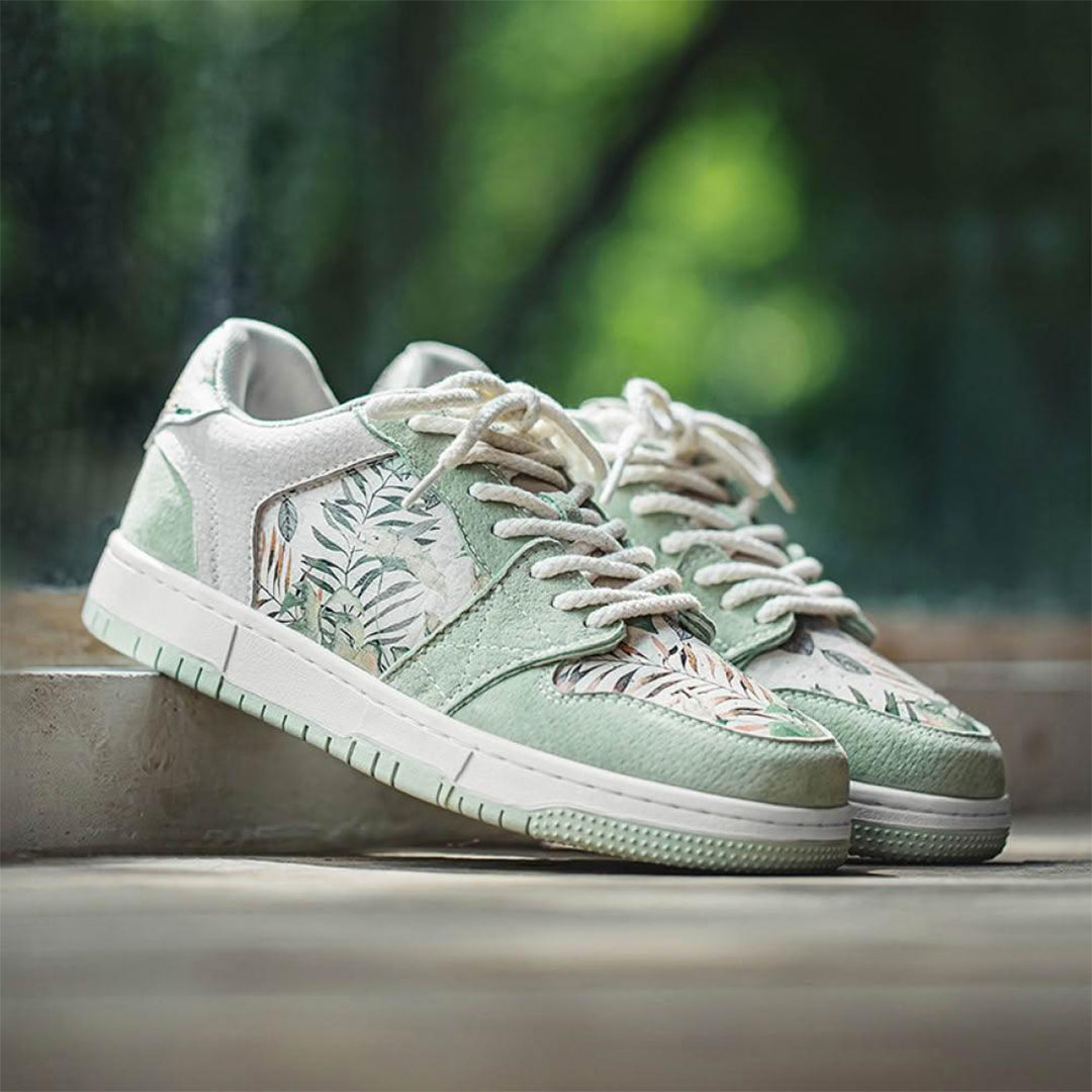 Verdant Impression Watercolour Sneakers