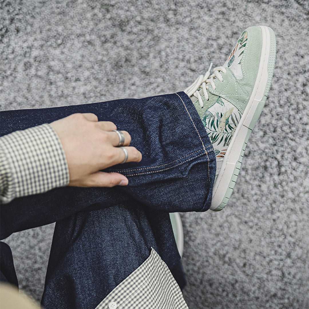 Verdant Impression Watercolour Sneakers