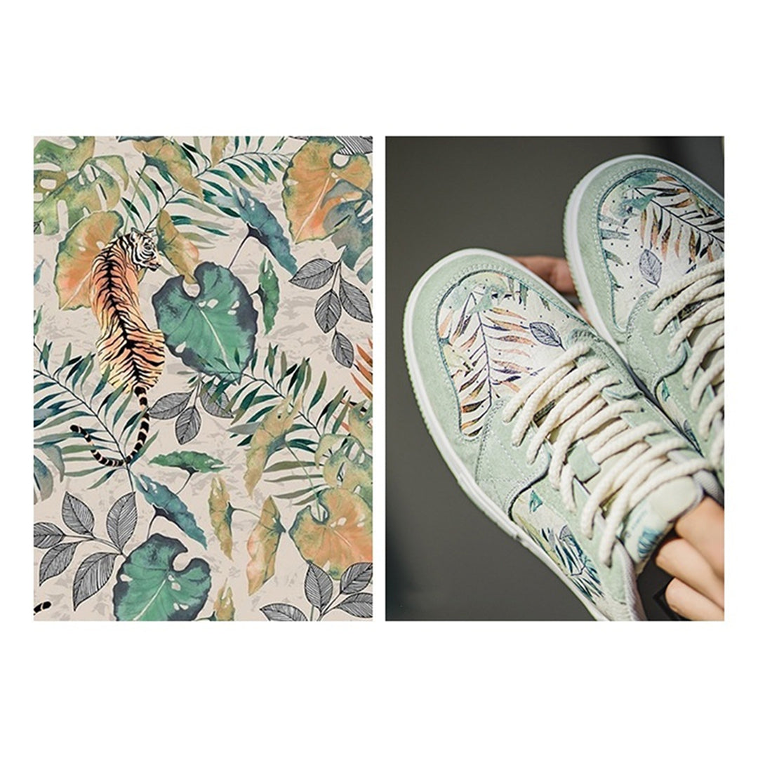 Verdant Impression Watercolour Sneakers