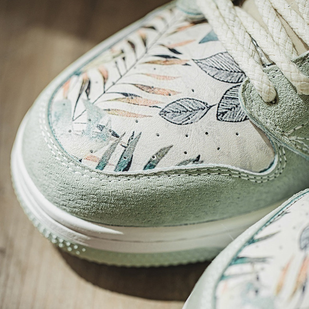Verdant Impression Watercolour Sneakers