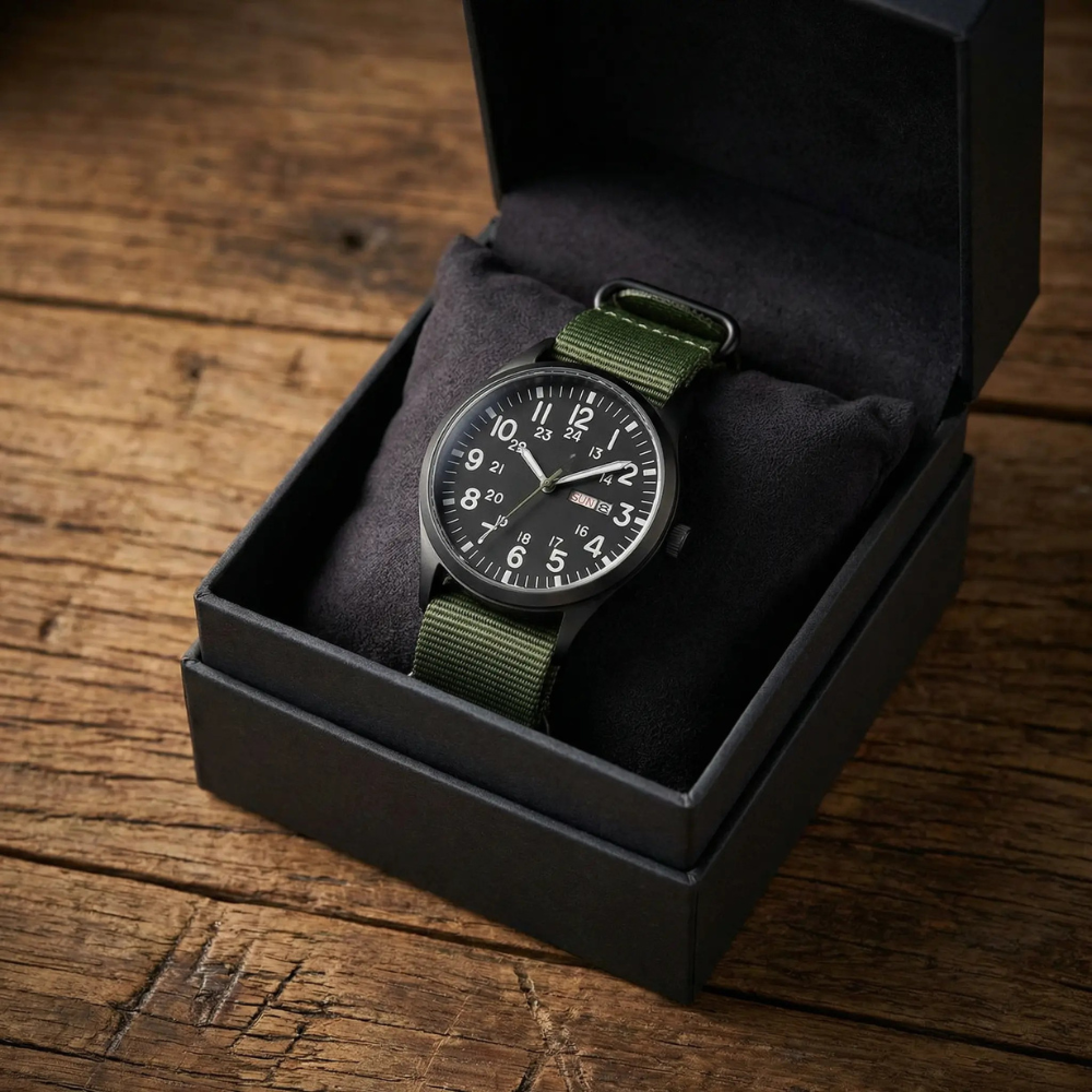 NORDHORNE SENTINEL VERDANT - (WATCH + EXTRA STRAP)