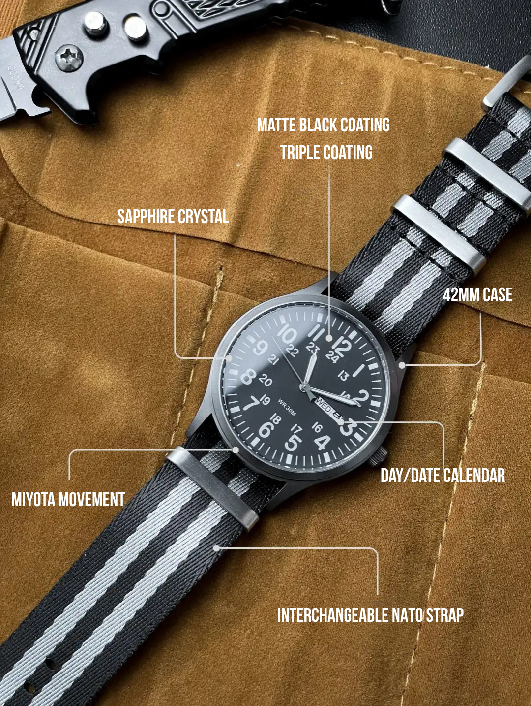 SENTINEL FIELD TACTICAL BLACK