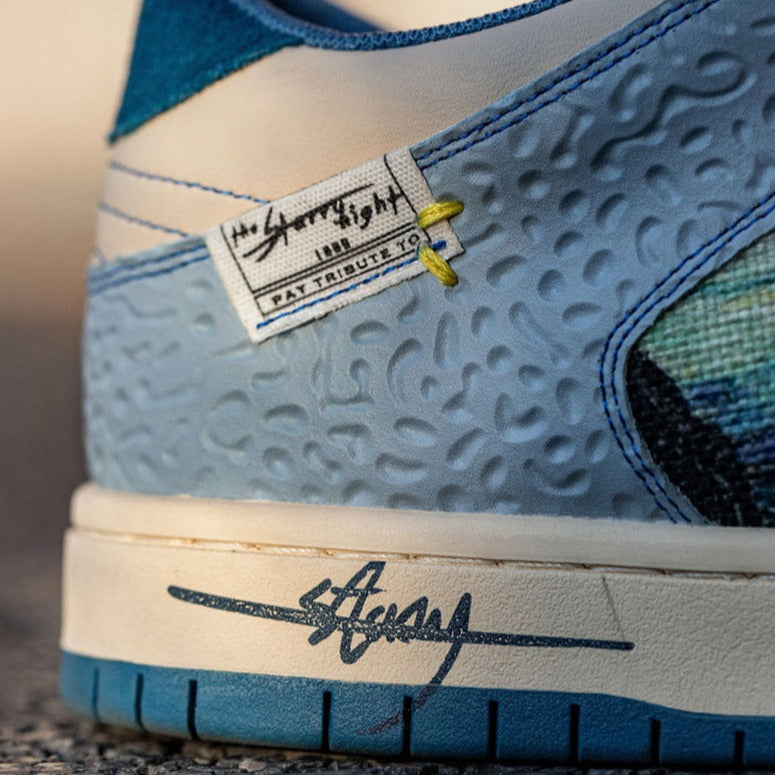 Starry Night Sneakers, after Van Gogh