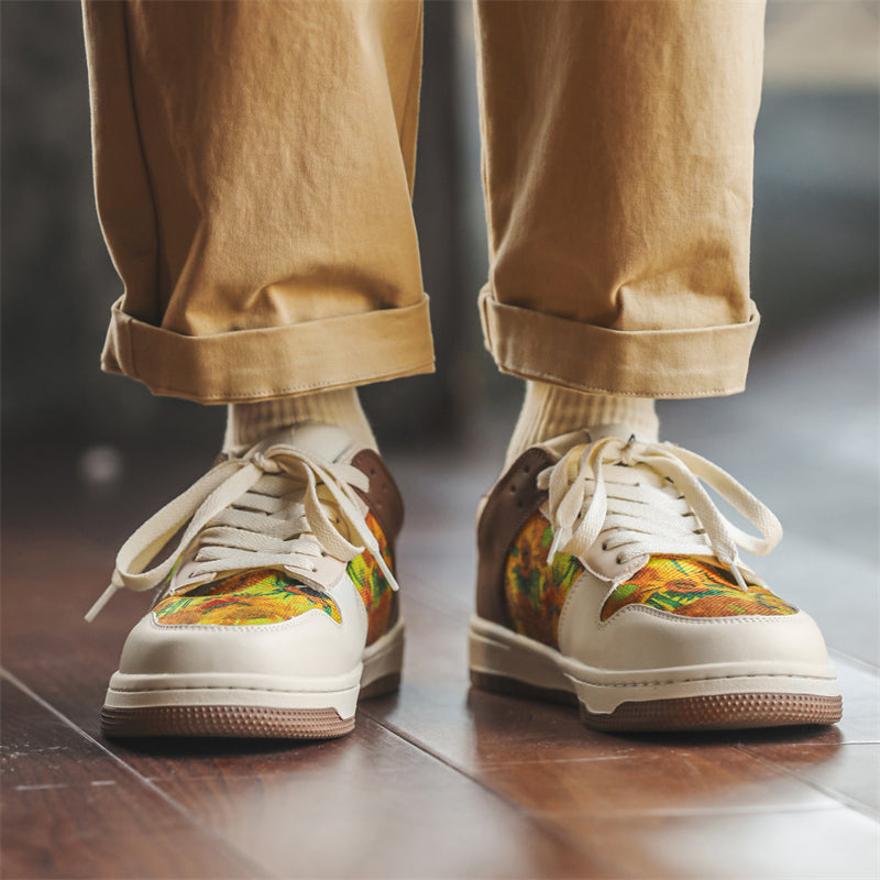 Sunflowers Sneakers, after Van Gogh