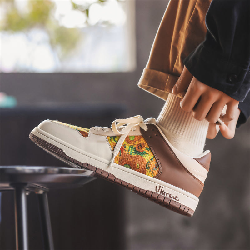 Sunflowers Sneakers, after Van Gogh