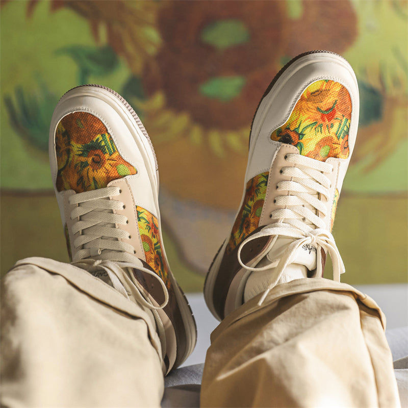Sunflowers Sneakers, after Van Gogh