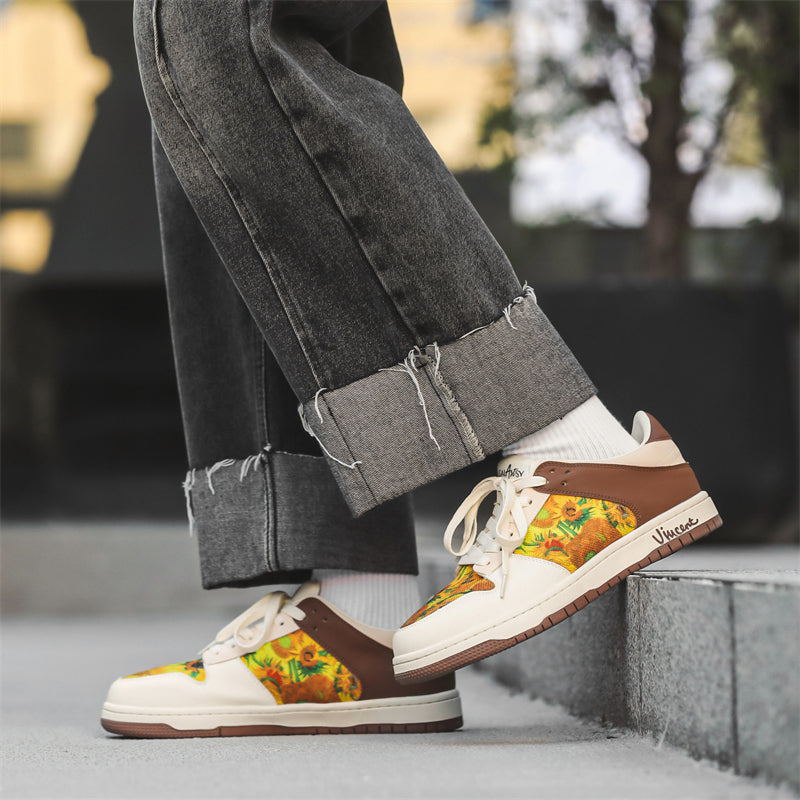 Sunflowers Sneakers, after Van Gogh