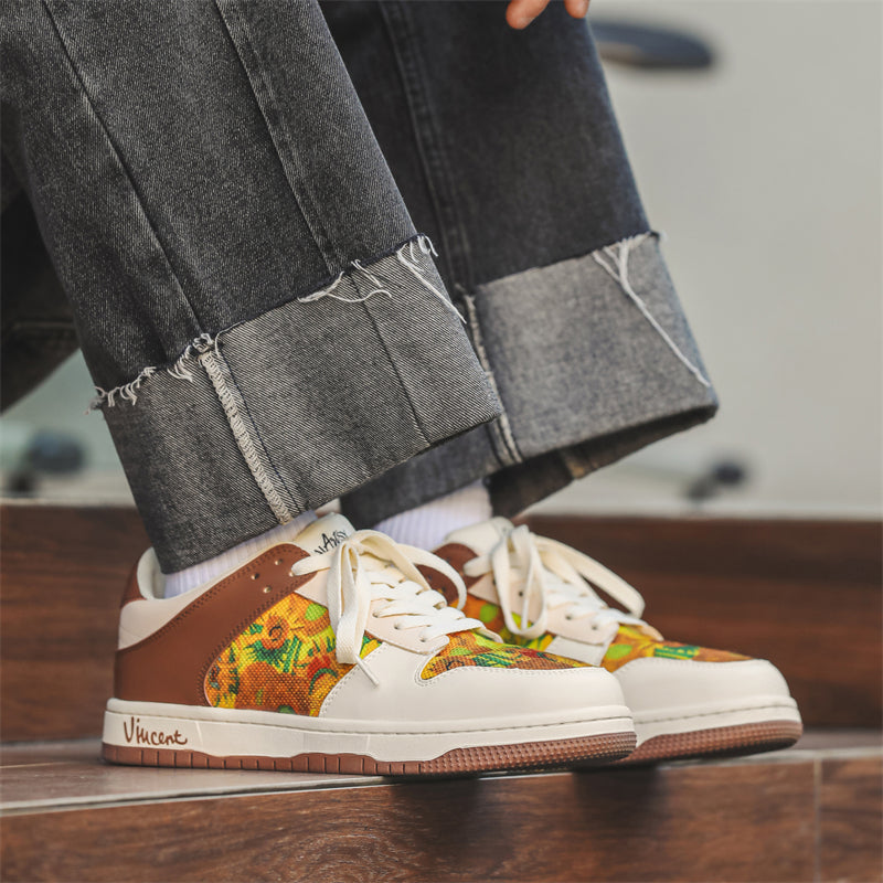 Sunflowers Sneakers, after Van Gogh