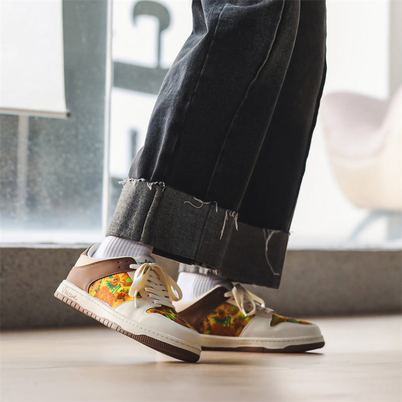 Sunflowers Sneakers, after Van Gogh