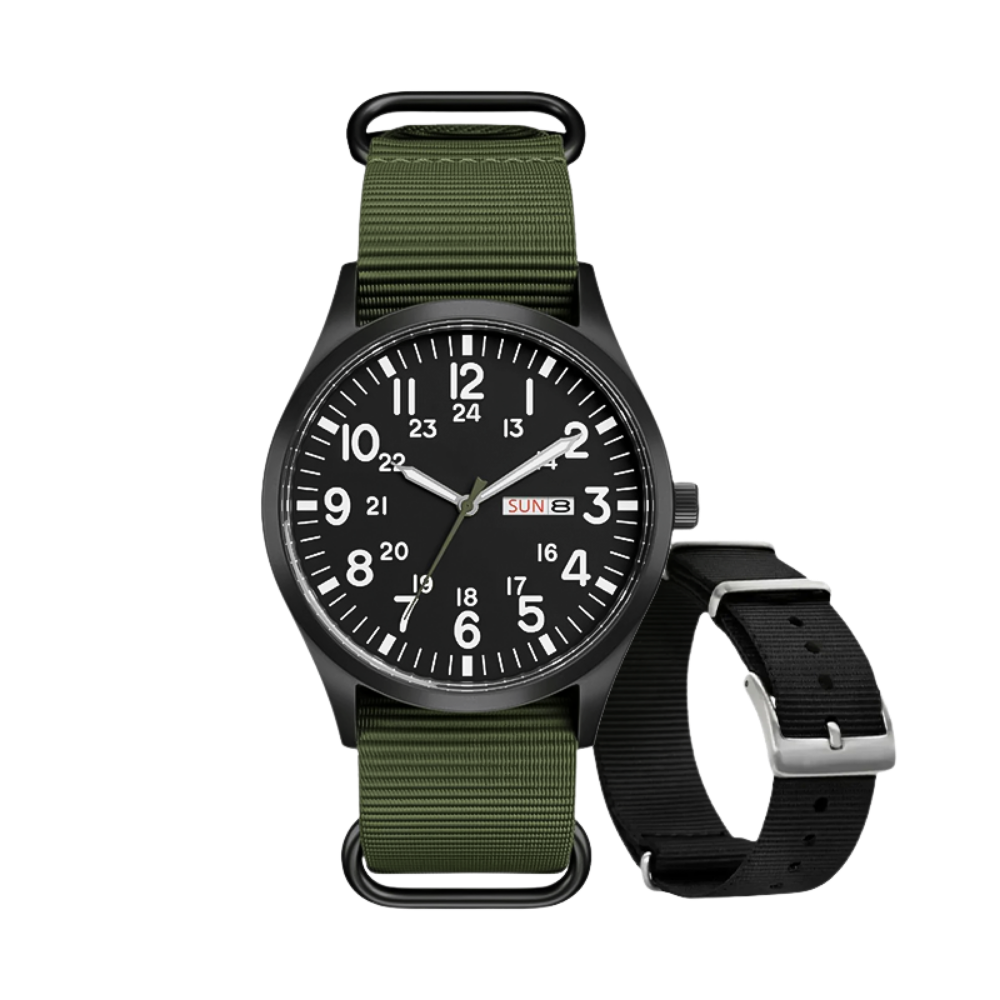 NORDHORNE SENTINEL VERDANT - (WATCH + EXTRA STRAP)