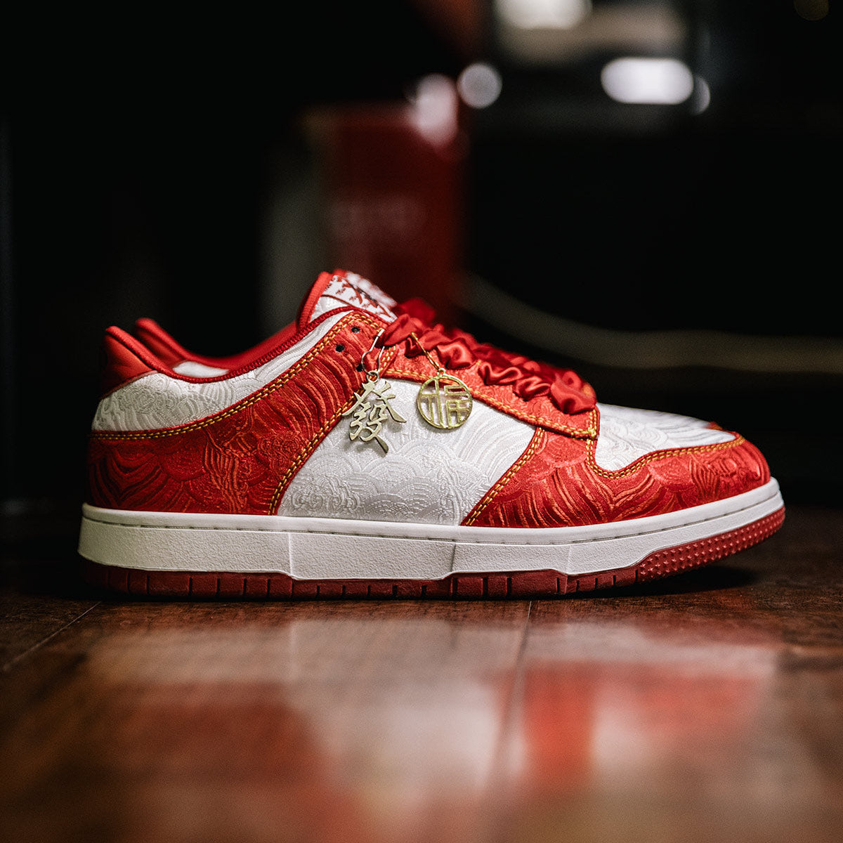 The Red Seal Silk Sneakers