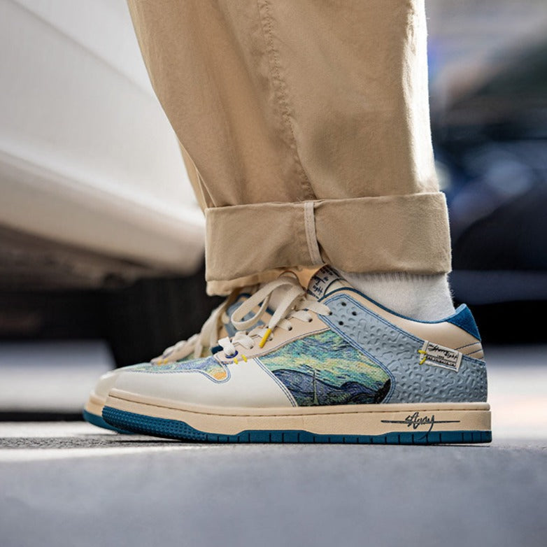 Starry Night Sneakers, after Van Gogh