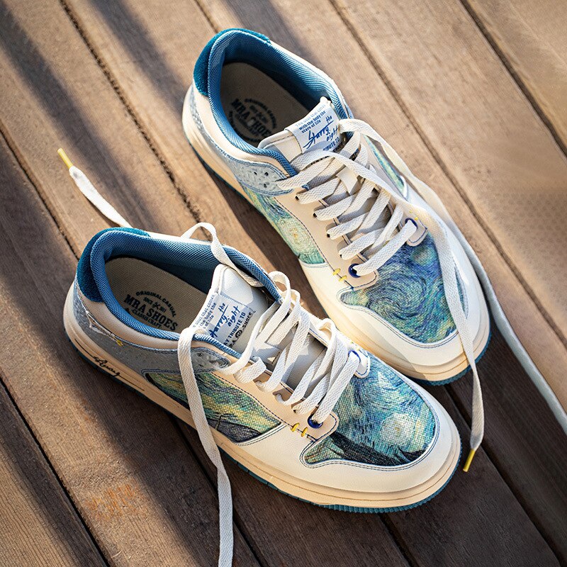 Starry Night Sneakers, after Van Gogh