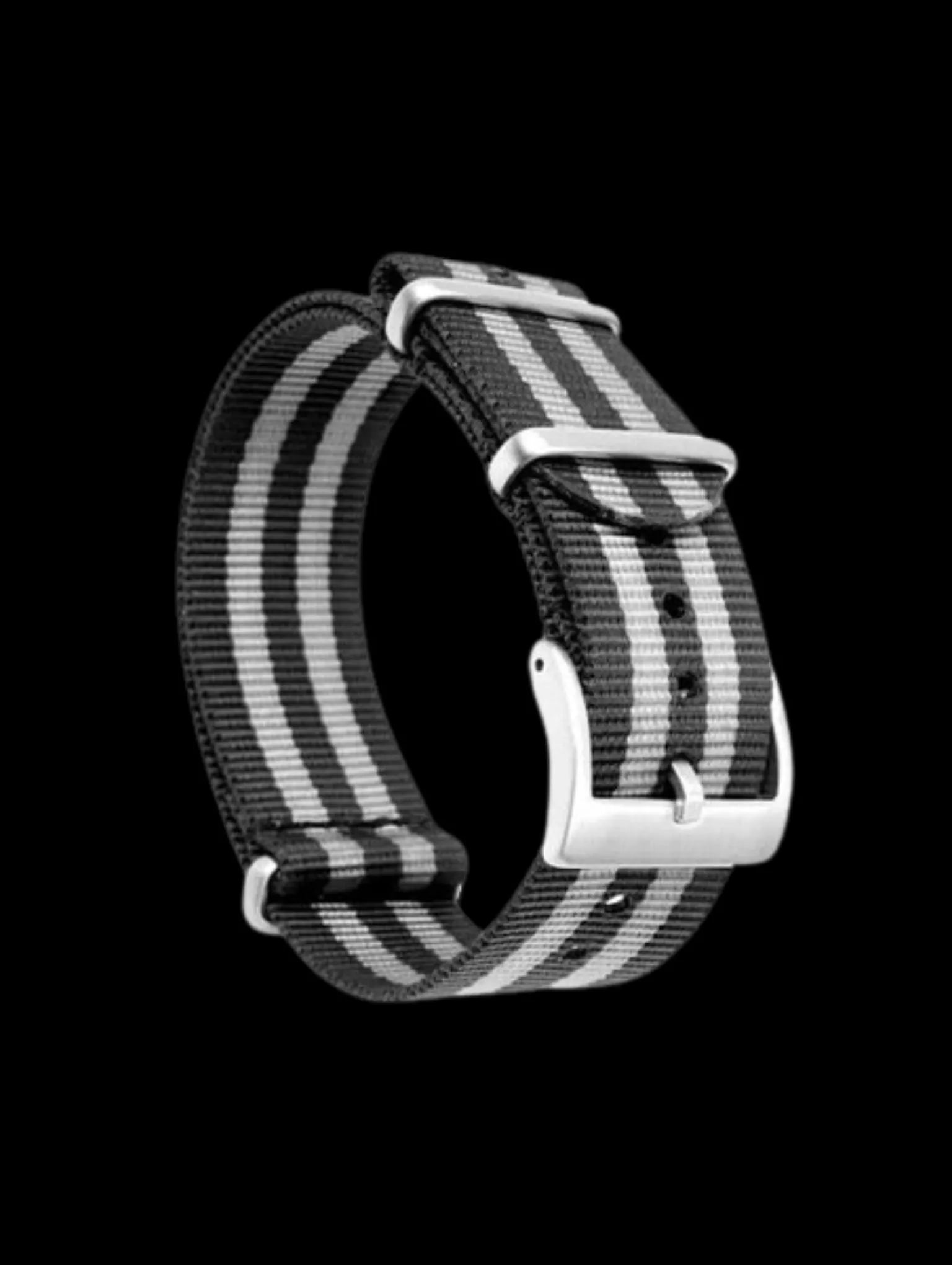 NATO STRAP MILITARY – BLACK & GREY