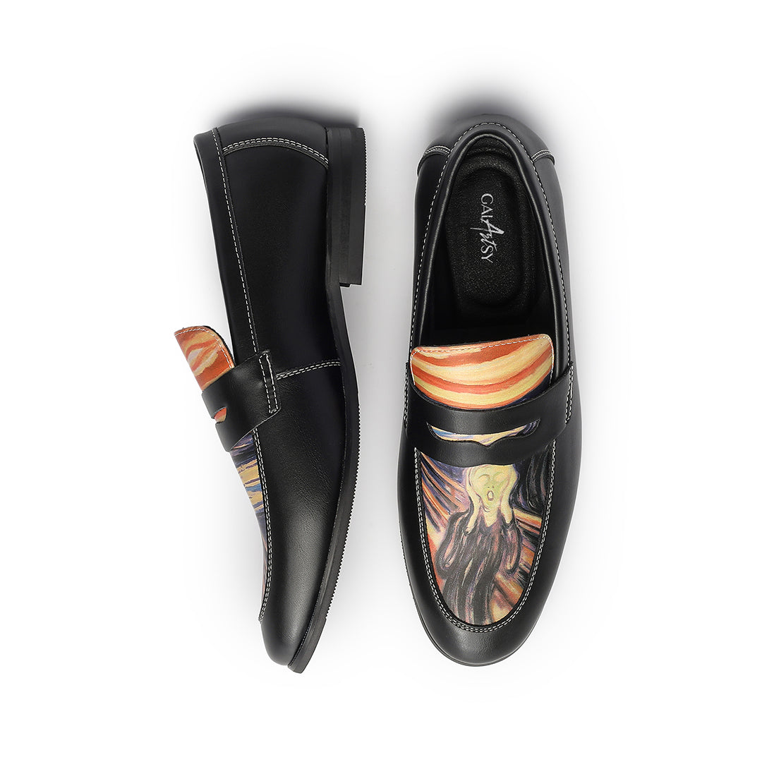 The Scream Loafers, after Munch