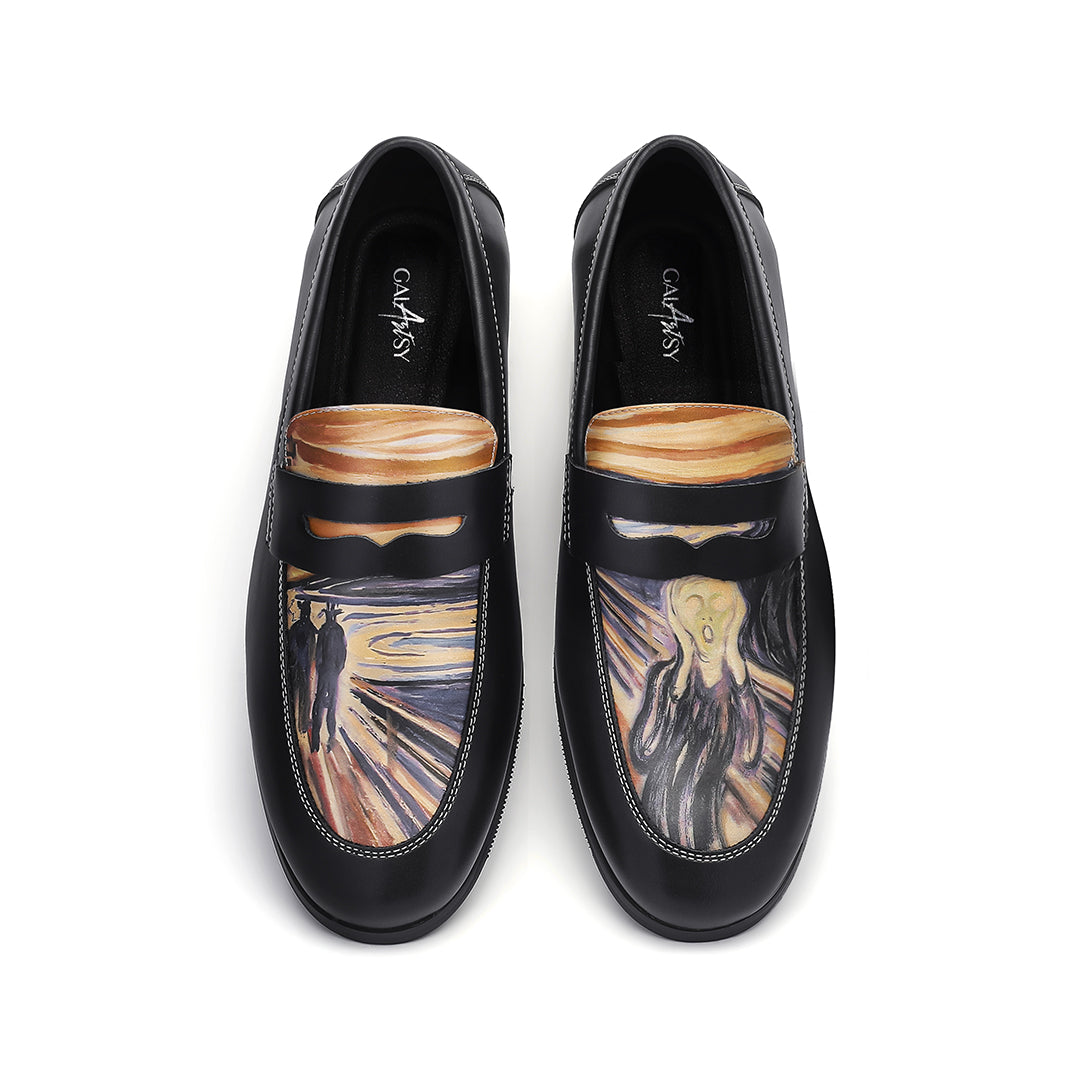 The Scream Loafers, after Munch